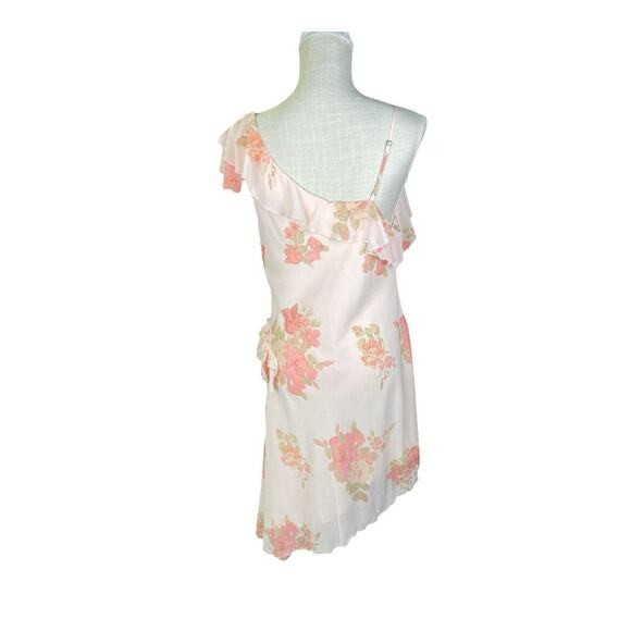 NWT Free People Alma Floral Midi Dress Size M Petal Pink Asymmetrical Hem Fairy - Picture 8 of 11